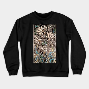 Cigar Box Flowers by Julie Ann Stricklin Crewneck Sweatshirt